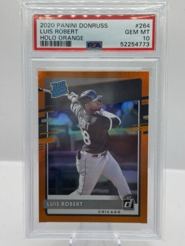 2020 Panini Donruss Rated Rookie Holo Orange #264 Luis Robert White Sox PSA 10