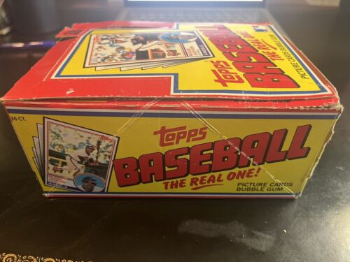 1983 Topps Baseball Wax Box - Box shows some wear, but all sealed packs