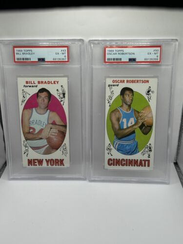 1969-70 Topps Basketball Complete Set 1-99, Lew Alcindor PSA 5, 8 PSA Rulers