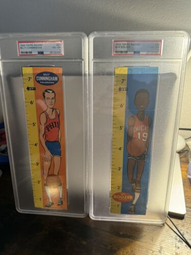 1969-70 Topps Basketball Complete Set 1-99, Lew Alcindor PSA 5, 8 PSA Rulers