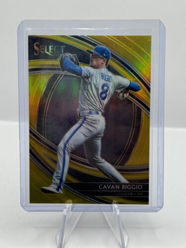 2020 Panini Select Premier Gold Prizm #136 Cavan Biggio Toronto Blue Jays 08/10