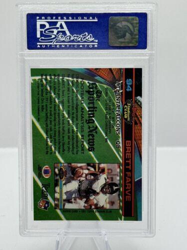 1991 Topps Stadium Club #94 Brett Favre Atlanta Falcons PSA 9