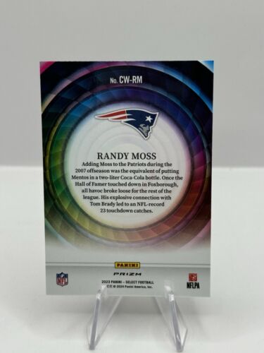 2023 Panini Select Color Wheel Prizm Randy Moss New England Patriots