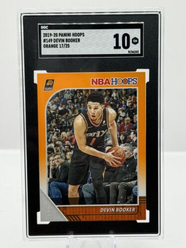 2019-20 Panini Hoops Orange #149 Devin Booker Phoenix Suns 17/25 SGC 10