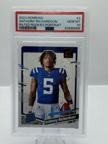 2023 Panini Donruss Rated Rookies Portrait #2 Anthony Richardson Colts PSA 10