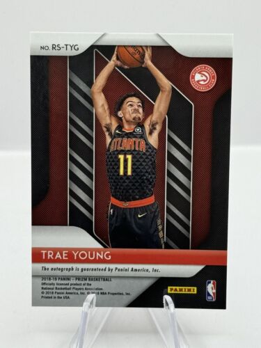 2018-19 Panini Prizm Trae Young Auto Atlanta Hawks - print line