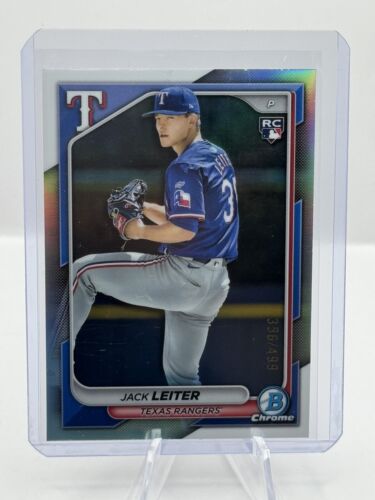 2024 Bowman Chrome Refractor RC #70 Jack Leiter Texas Rangers 356/499