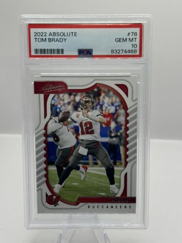 2022 Panini Absolute #78 Tom Brady Tampa Bay Buccaneers PSA 10