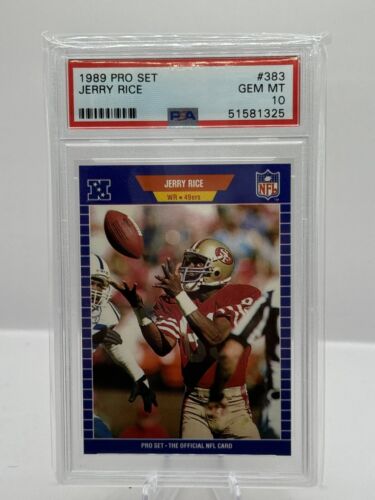 1989 Pro Set #383 Jerry Rice San Francisco 49ers PSA 10