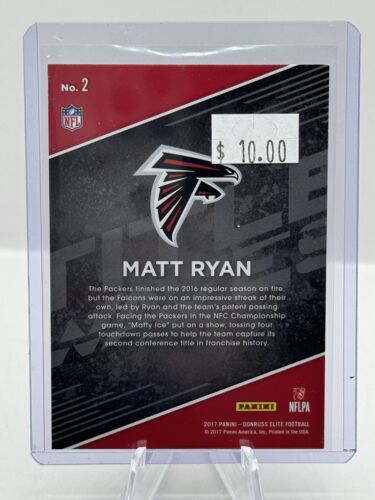 2017 Donruss Elite Title Waves #2 Matt Ryan Atlanta Falcons 3/5