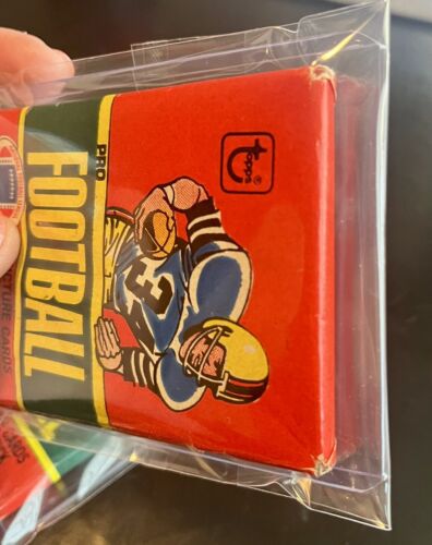 1980 Topps Football Unopened Wax Packs - Lot of 2, corner wear, but sealed