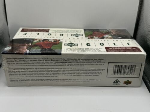 2001 Upper Deck Golf Rack Pack Premiere Edt. Box - Potential Tiger Woods -Sealed