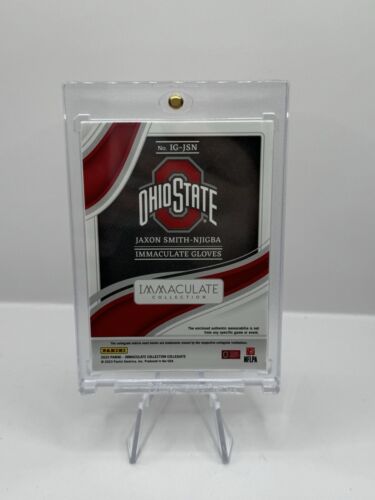 2023 Panini Immaculate Collegiate Jaxon Smith-Njigba Gloves Patch Ohio St 46/52