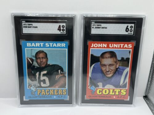 1971 Topps Football Complete Set (9 Graded incl SGC 6 Bradshaw, Simpson, Cklist)