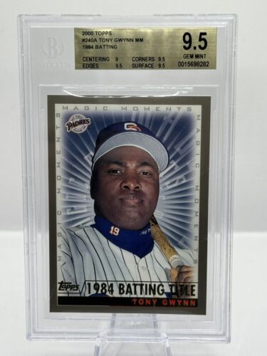 2000 Topps Magic Moments 1984 Batting Title #240A Tony Gwynn BGS 9.5