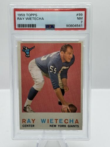 1959 Topps #99 Ray Wietecha New York Giants PSA 7