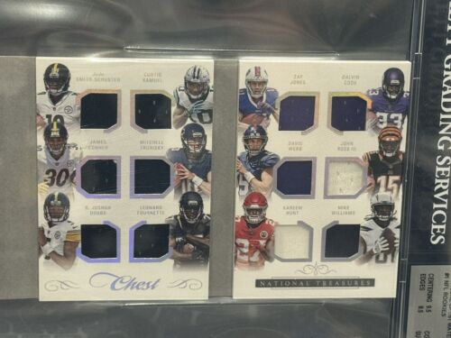 2017 National Treasures Chest Watson/McCaffrey/Mahomes/Cook etc. 23/49 BGS 8.5