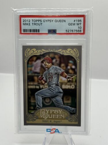 2012 Topps Gypsy Queen #195 Mike Trout Los Angeles Angels PSA 10