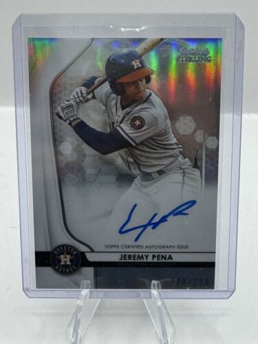 2020 Bowman Sterling Refractor Jeremy Pena Auto Houston Astros 120/150