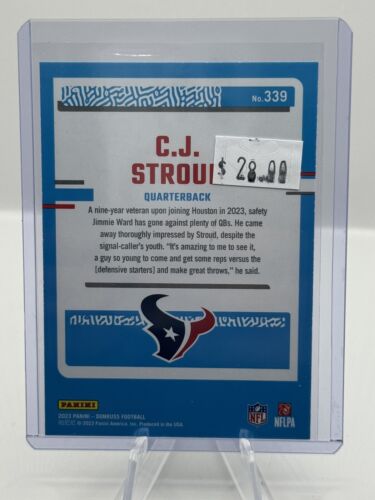 2023 Panini Donruss Blue Press Proof Rated Rookie #339 CJ Stroud Houston Texans