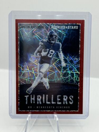 2023 Panini Rookies & Stars Red Lazer Prizm Thrillers #20 Justin Jefferson