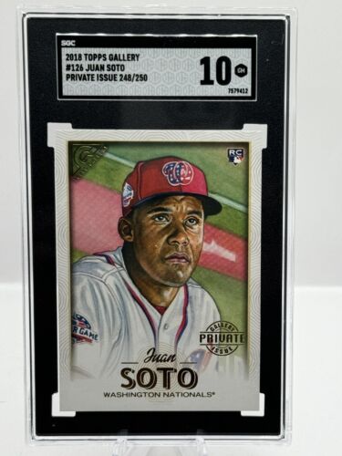 2018 Topps Gallery Private Issue RC #126 Juan Soto Washington Nationals SGC 10