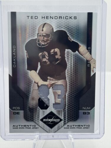 2007 Leaf Limited #193 Ted Hendricks Patch Oakland Raiders 13/83