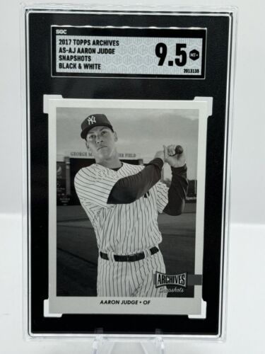 2017 Topps Archives Snapshots Black & White Aaron Judge NY Yankees SGC 9.5