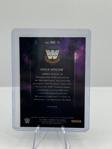 2023 Panini Chronicles Spectra WWE Main Event Prizm #5 Hulk Hogan