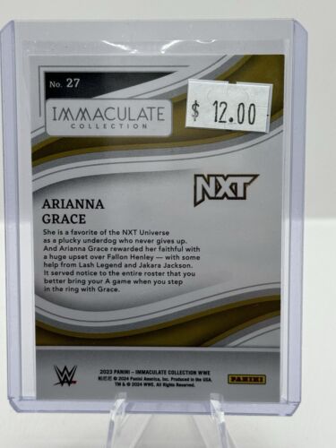 2023 Panini Immaculate WWE NXT RC #27 Arianna Grace 16/35