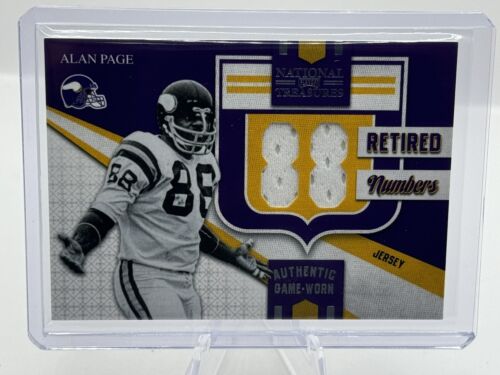 2009 Playoff National Treasures Retired Numbers #23 Alan Page Patch 09/10