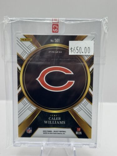 2023 Panini Select XRC Prizm #501 Caleb Williams Chicago Bears