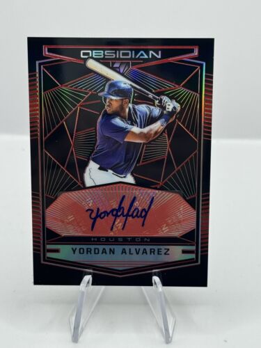 2019 Panini Obsidian Prizm Yordan Alvarez Auto Houston Astros 08/25