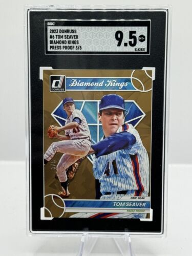 2023 Donruss Diamond Kings Press Proof #6 Tom Seaver New York 3/5 SGC 9.5