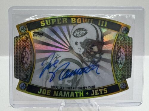 2011 Topps Super Bowl III Die Cut #1 Joe Namath Auto New York Jets