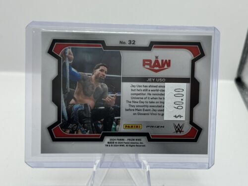 2024 Panini Prizm WWE RAW #32 Jey Uso WrestleMania Prizm 35/40