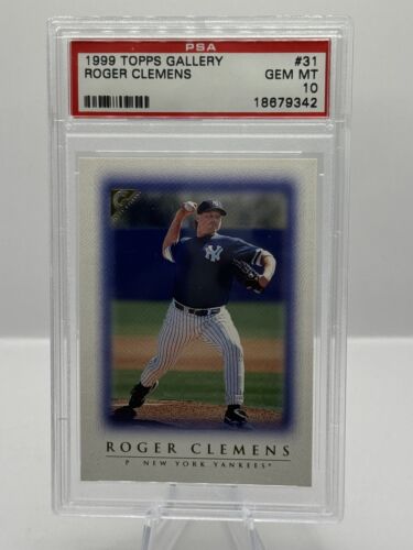 1999 Topps Gallery #31 Roger Clemens New York Yankees PSA 10