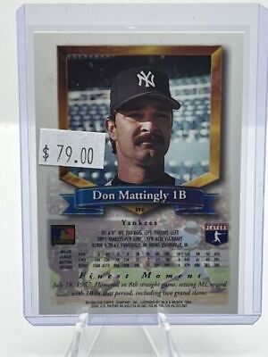 1994 Topps Finest Refractor #392 Don Mattingly New York Yankees