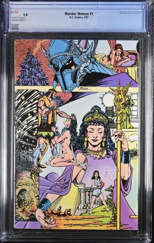 1987 DC Comics #1 Wonder Woman Wraparound Cover CGC 9.8