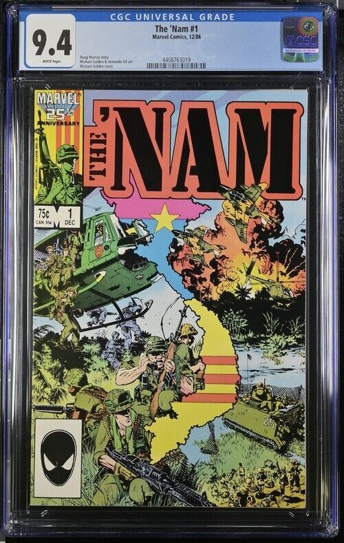 1986 Marvel Comics #1 The 'Nam CGC 9.4