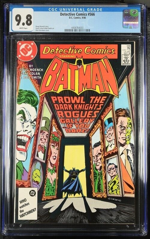 1986 DC Comics #566 Detective Comics Starring Batman CGC 9.8