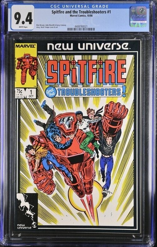 1986 Marvel Comics #1 Spitfire and the Troubleshooters CGC 9.4