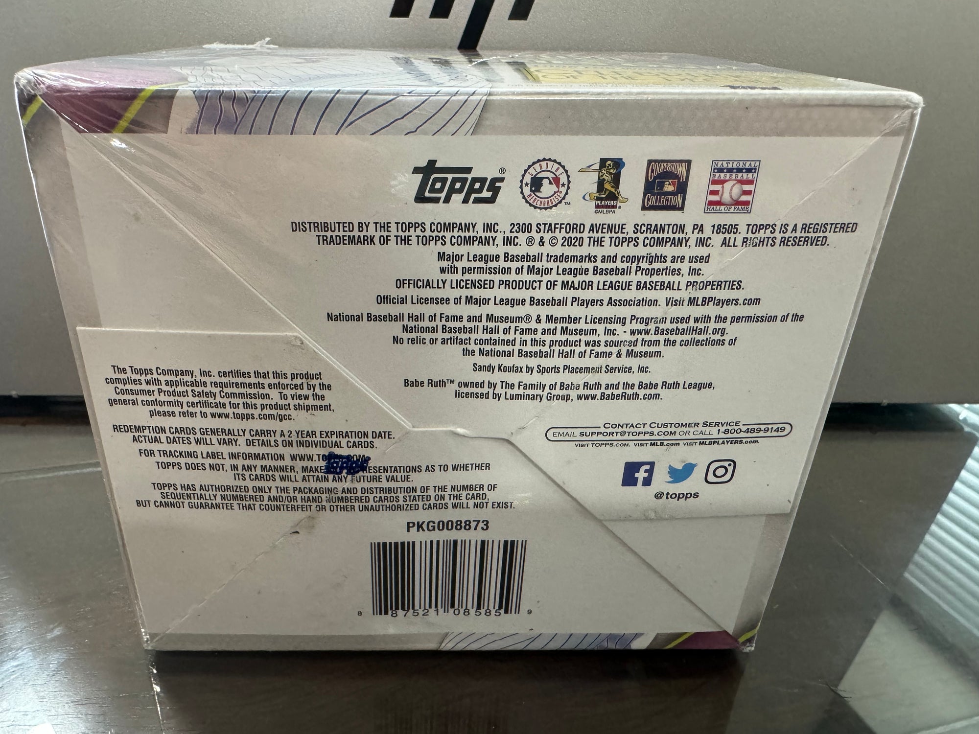 2020 Topps Baseball Series One Jumbo HTA Box - Factory Sealed